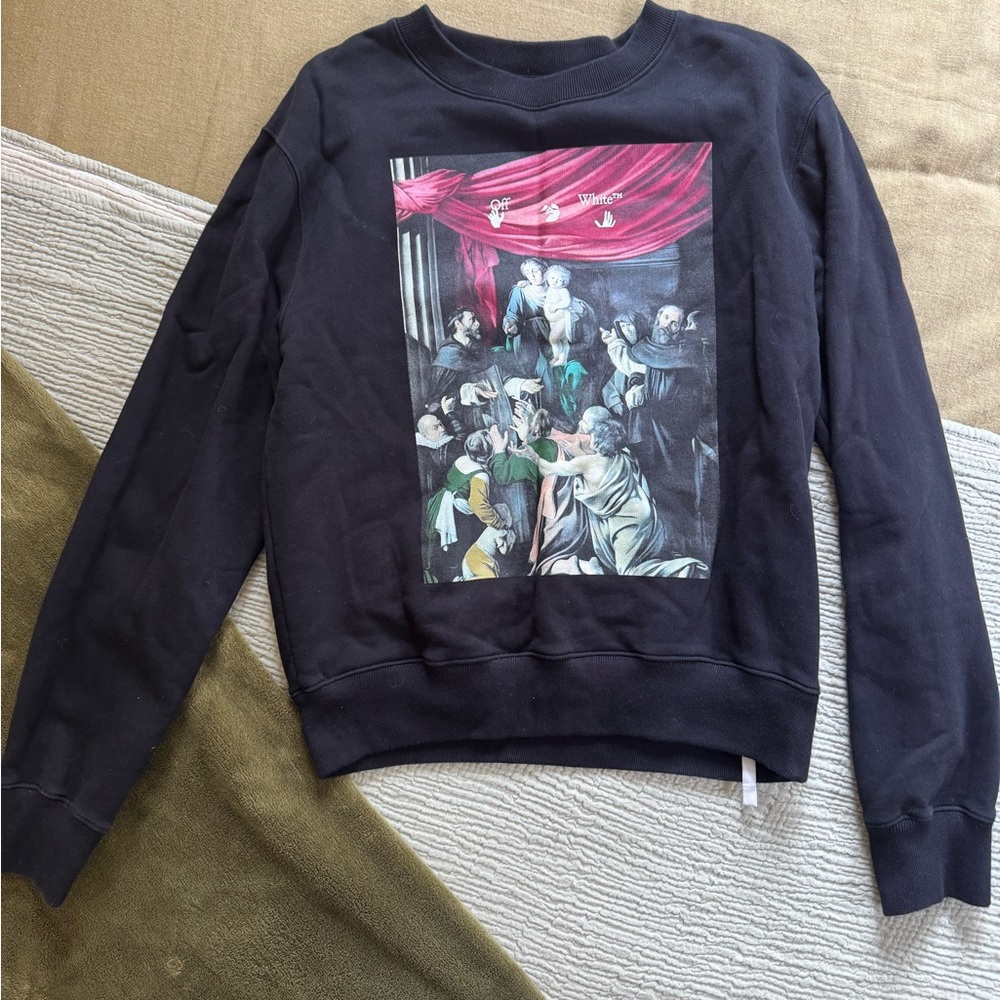 NWOT Off-White Caravaggio Painting Crewneck Sweatshirt